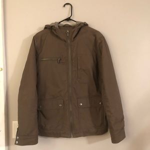 Navy green banana republic coat